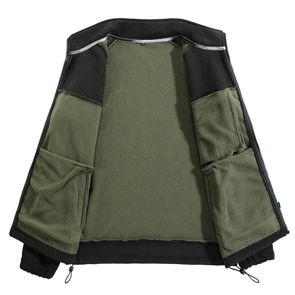 Men's Winter Outdoor Sports Cardigan Sweater Fleece Warm Jacket