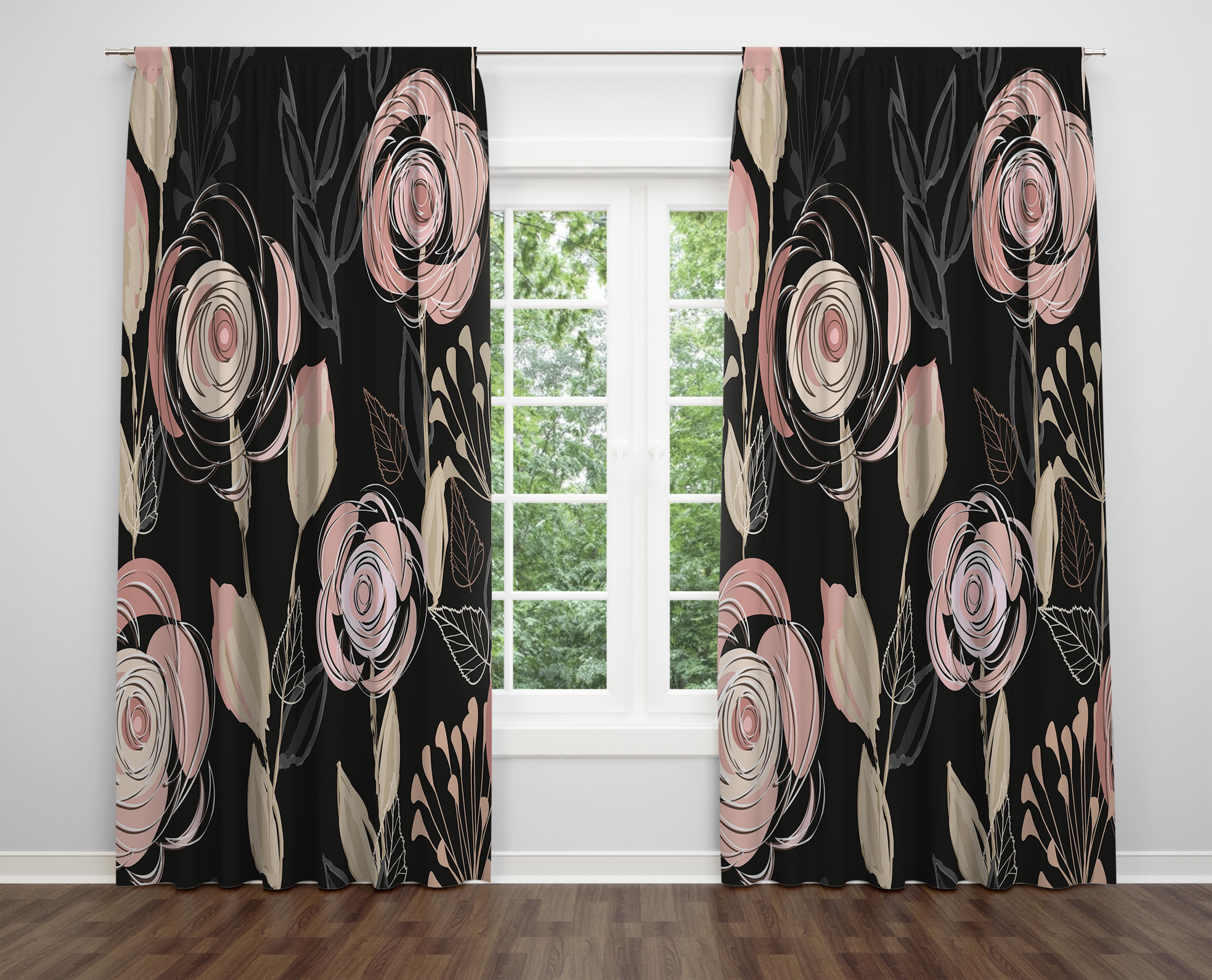 

Декоративний дизайн, високоякісна бавовняна тканина, ви можете вибрати одну або подвійну фіранку з крила 1 piece різнокольоровий