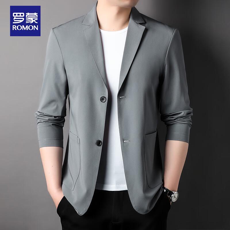 ROMON Men's Ice Silk Sun Protection Casual Suit Jacket