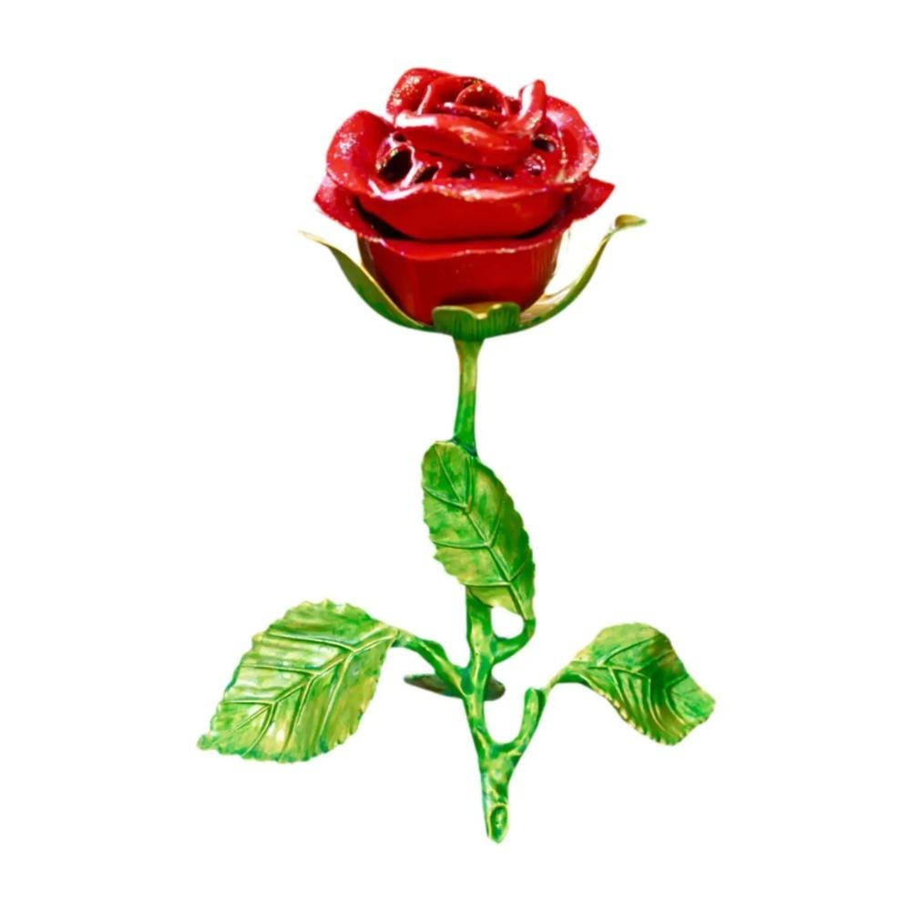 Handcrafted Incense Burner Sturdy Incense Holder Romantic Rose Statue Gifts Living Room