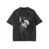 Vintage Art Jellyfish Print T-Shirt Unisex Oversized Tee Colorful Marine Jellyfish Graphic Streetwear Shirt