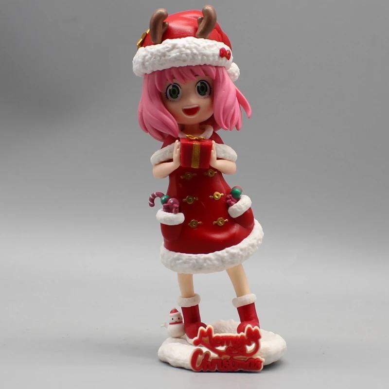 Anime FAMILY AnyaFigure Christmas Girl Doll New Year Gift Ornament PVC Movable Model