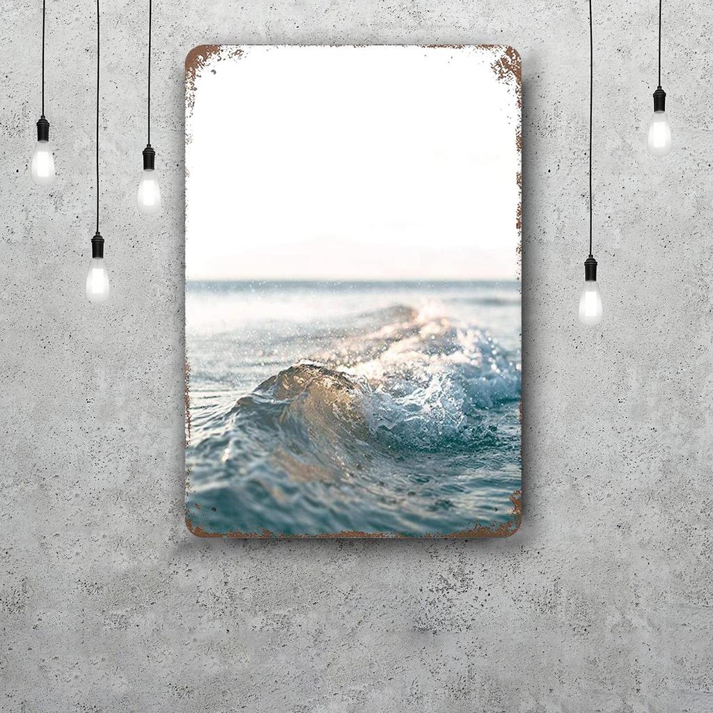 Ocean Decor Vintage Metal Signs Tin Signs Captain Poster Decor for Bar Pub Club Man Cave Wall Decoration