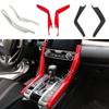 Car Cover ABS Plastic Interior Middle Front Shift Stall Paddle Cup Lamp Trim For Honda Civic 10th 2016 2017 2018