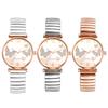 Watch Butterfly Analog Stainless Steel Elastic Stretch Band Arabic Sunray Party Gift for White Friend Women's Charm Quartz, Sparkling, Bangle,