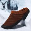 Fashion Slippers Men Winter Home Slippers Slides Unisex Cotton Shoes Plus Velvet Warm Waterproof Cloth Casual Shoes Male Big Size 47 48