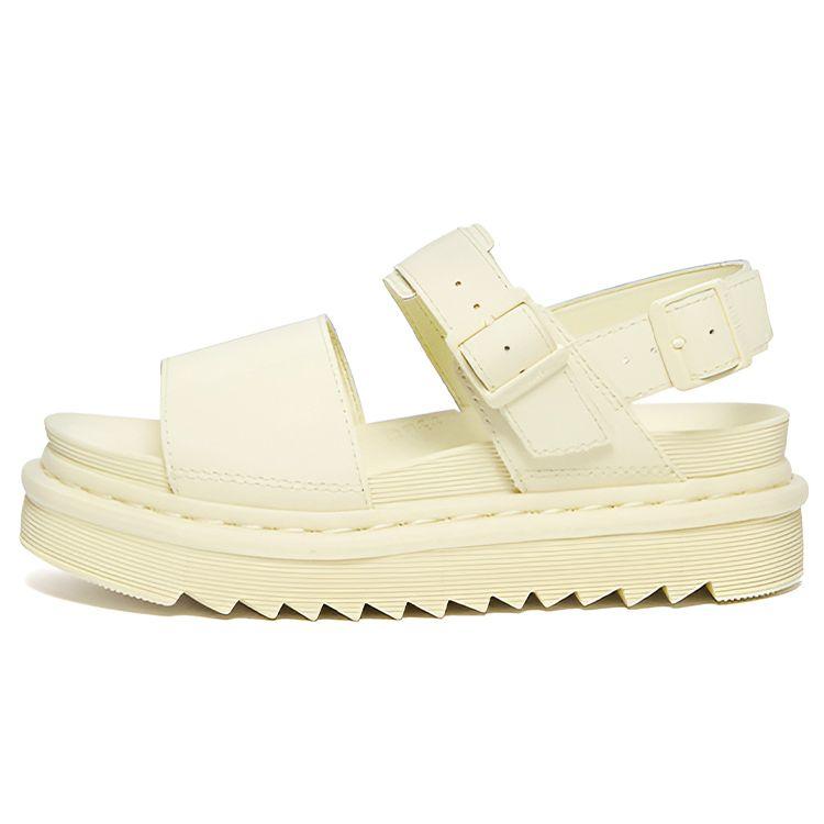 Dr. Martens Voss Mono Leather Buckle Platform Sandals Women sandals Cream 27330282