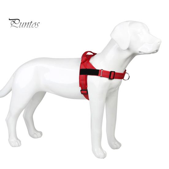 Heavy Duty Nylon Harness for Medium Dogs No Pull Dog Harness, Adjustable Vest with Handle, Breathable Durable Metal D-ring Pet Padded Large Dogs, Safe