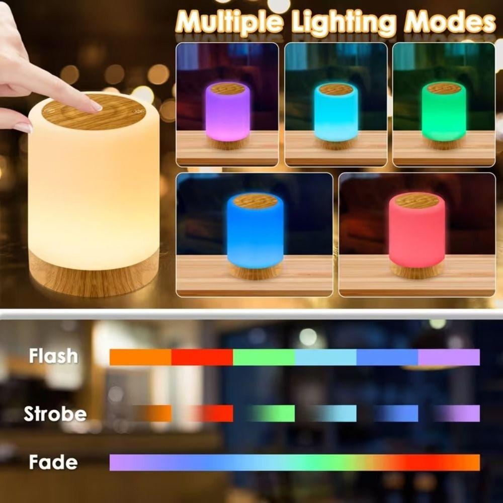 Timer Dimmable Desk Lamp USB Rechargeable Portable Bedside Light  Bedroom Decor