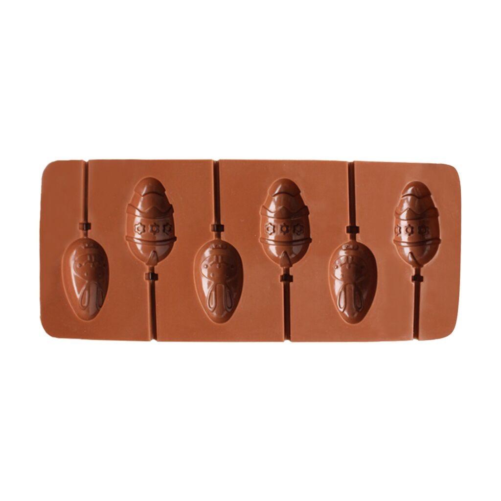 Easter Eg g Rabbit Silicone  Chocolate  Lollipop 