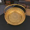 With Handle Dessert Plate Alloy Cake Plate Platters Serving Tray  For Bar