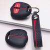 Key Fob Cover for Mitsubishi Outlander ASX Lancer Triton Pajero Eclipse Cross Grandis with Keychain Anti-Scratch Surface Shockproof Structure