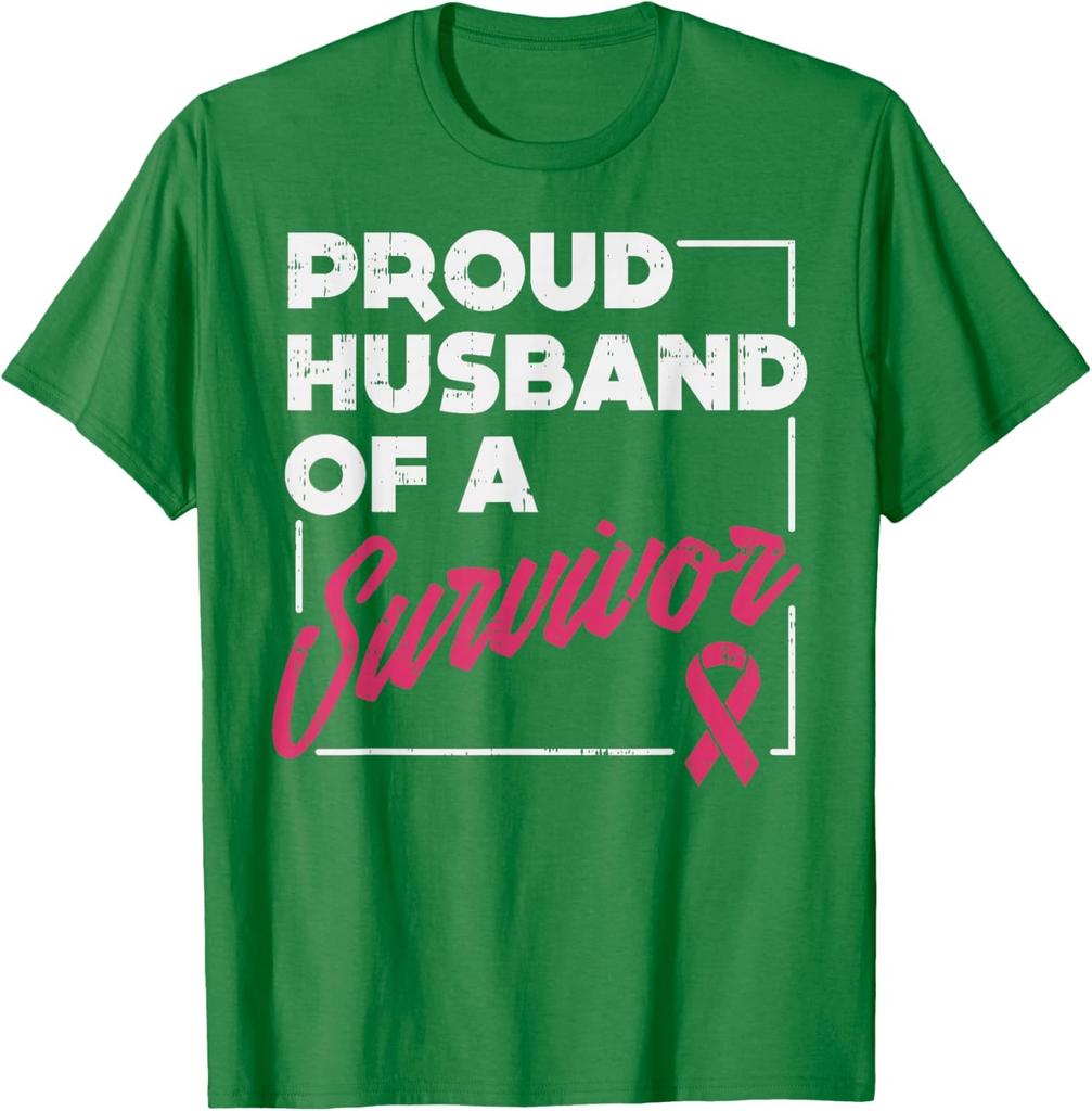 Proud Husband Of Survivor Breast Design Ribbon Unisex T-Shirt