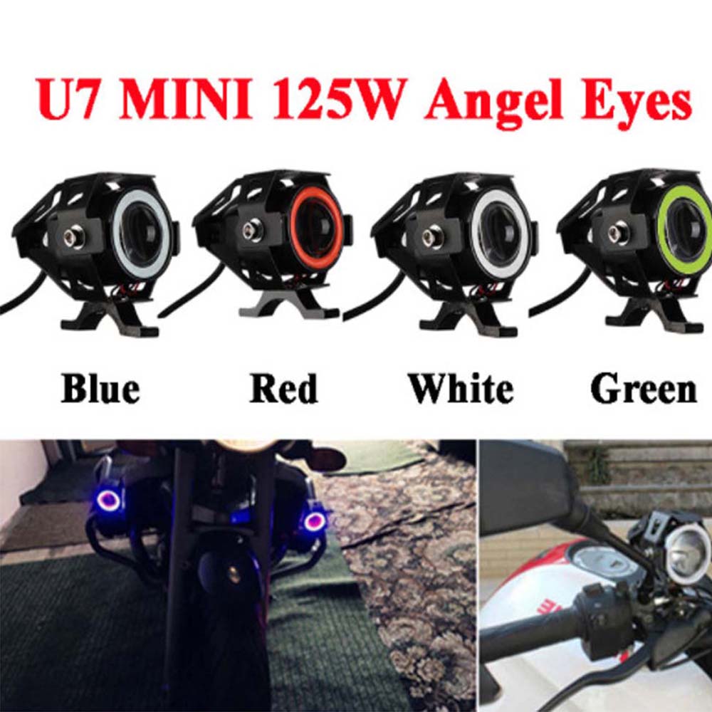 Super Bright LED Motorcycle LED Headlight Motorbike Lights Fog Light Driving Moto Spotlights