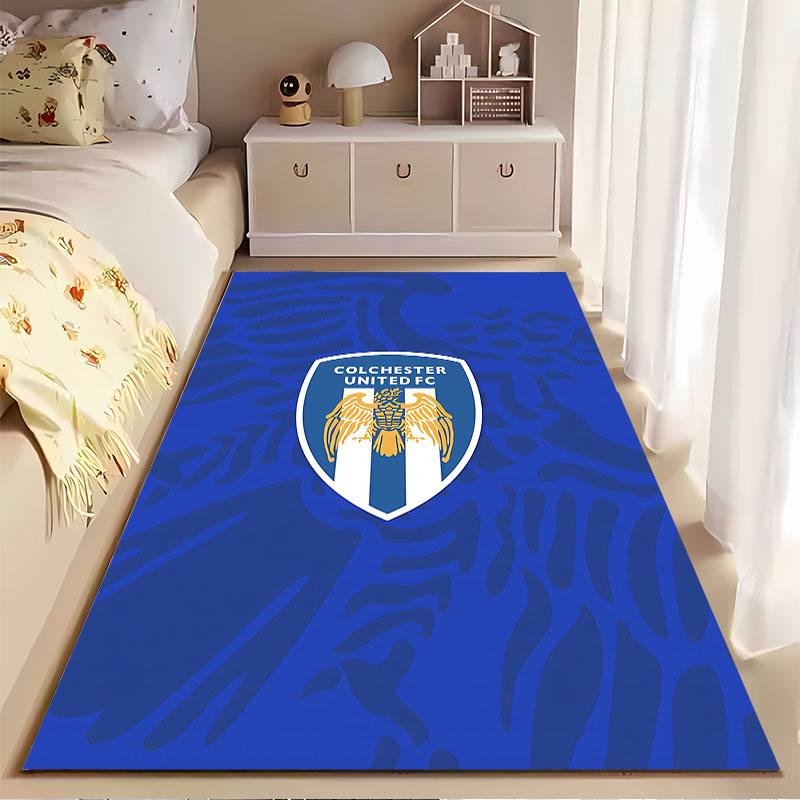 Colchester United Logo Carpet suitable as a non-slip mat for the living room or bedroom sofa