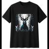 Fallow Deer in the Frost Botanical Mens T-Shirt Wildlife Animal Nature Novelty