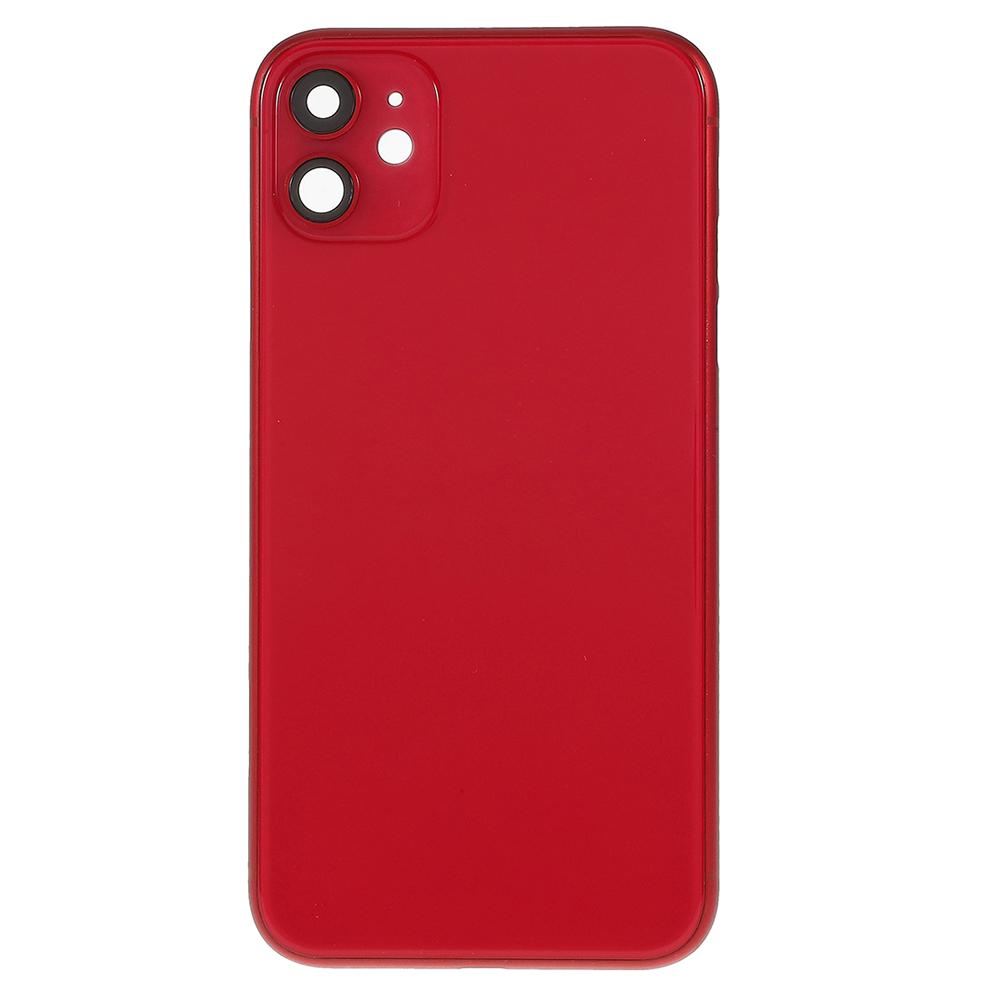 

Battery Back Cover with Side Buttons Part for Apple iPhone 11 6.1 inch Red