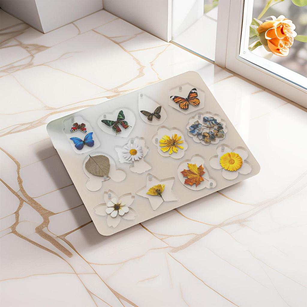 Diy Dropper Geometric Shape Pendant Silicone Mold Earrings Hanging Keychain Jewelry Love Cat Head Silicone Mold