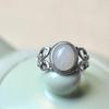 Butterfly-Edge Natural Hetian Jade & S925 Silver Ring - Women's Fresh, Fashionable, Niche Design