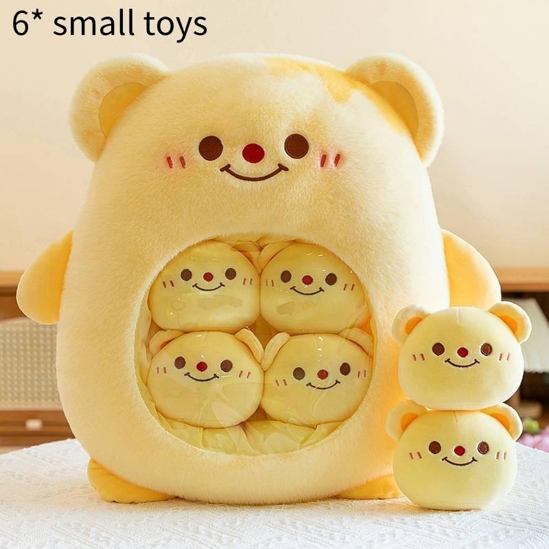 Adorable Capybara Plush Toy Soft Stuffed Animal Cushion For Kids And Office Use