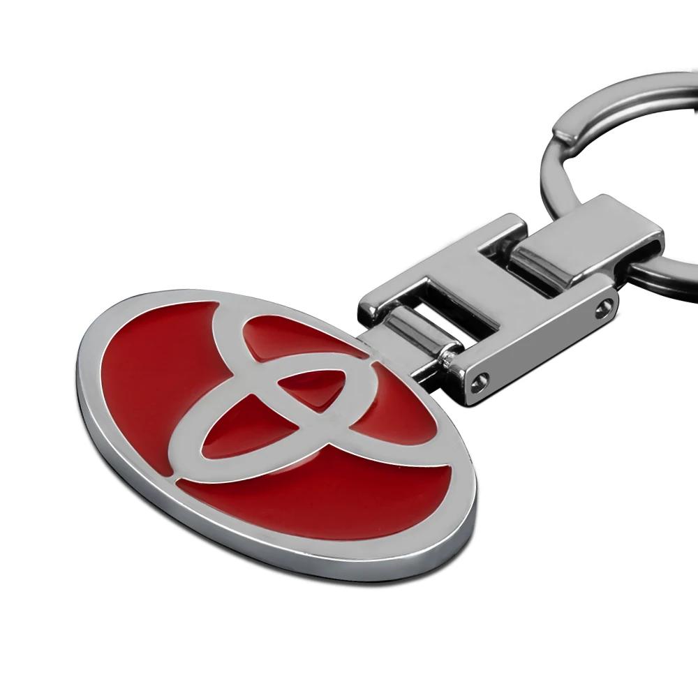 Portachiavi in Lega Metallica con Logo Auto Emblema Auto Portachiavi Accessori Per Toyota GR Yaris Prius Corolla Auris Camry RAV4 Avalon Avensis