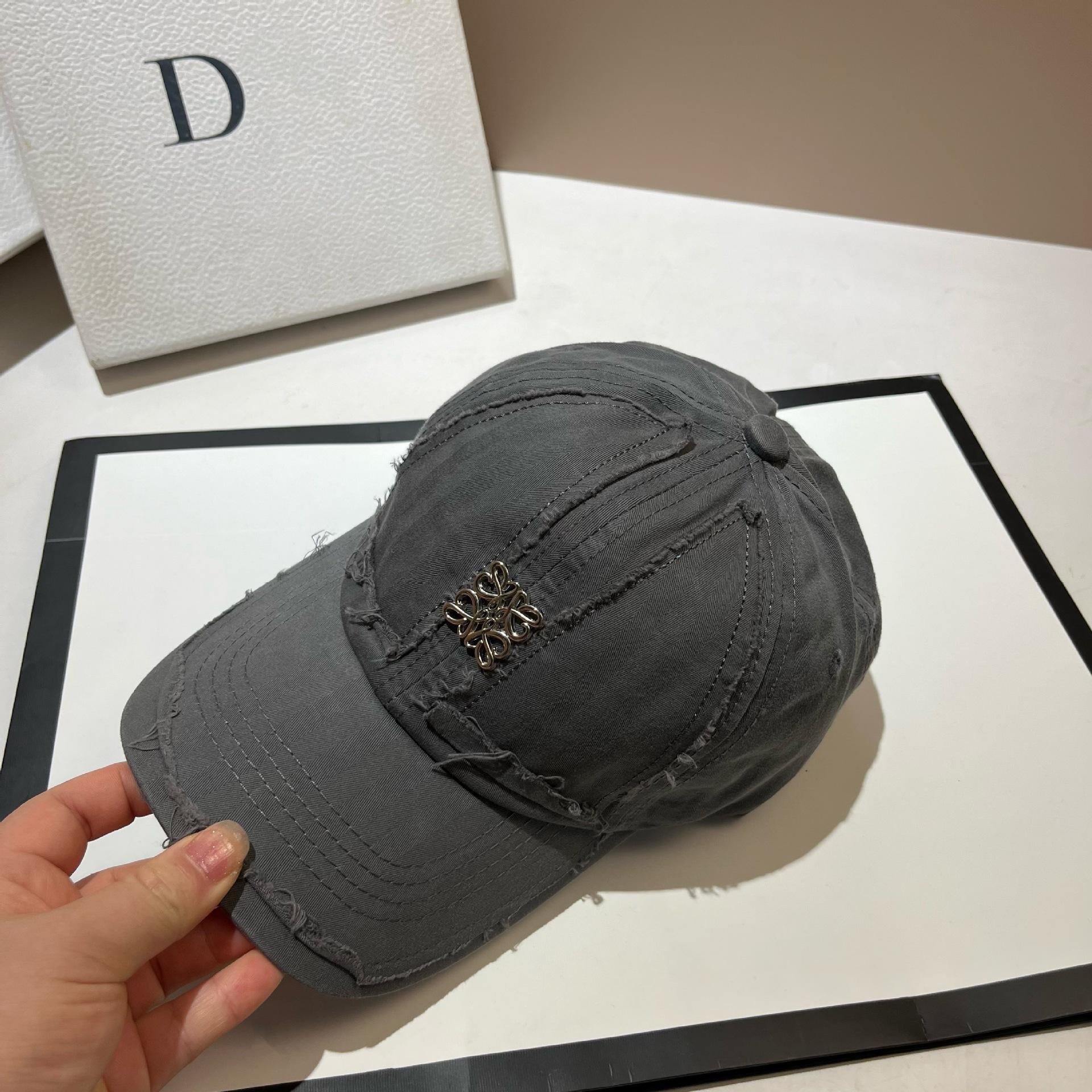 Foreign Style Design Patch Splicing Cotton Cap Ins Square Standard Personalized Casual Baseball Cap Women Adjustable