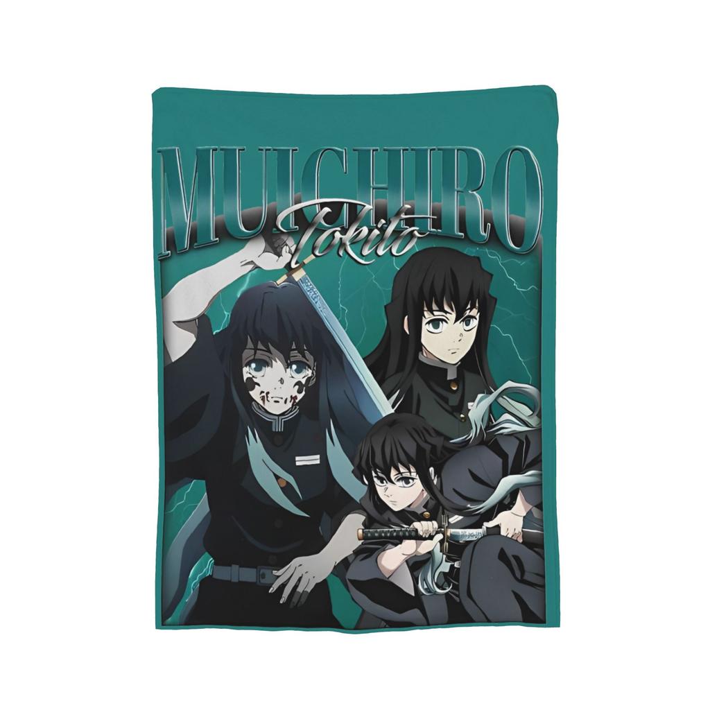 Muichiro Tokito  Blankets Fleece Awesome Breathable Throw Blanket for Bedding Lounge Autumn/Winter,