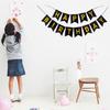1 Set Happy Birthday Golden Foil Letters Bunting Hanging Garlands String Flags Party Decor