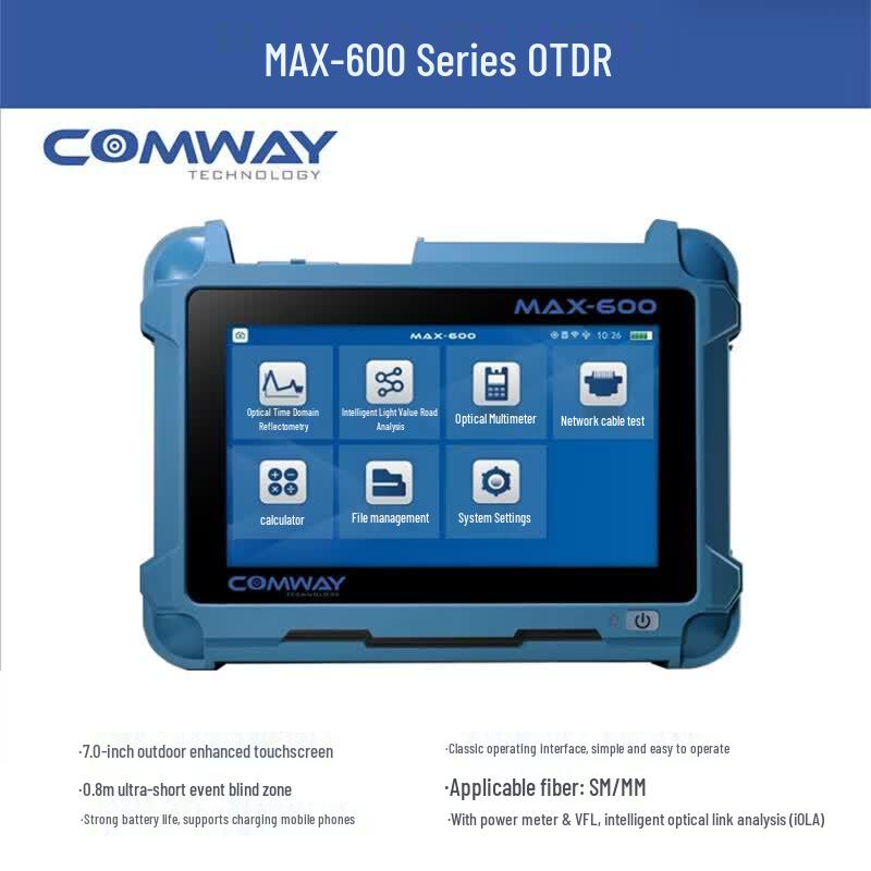 TEKCN COMWAY MAX-600 OTDR Fiber Optic Tester