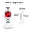 New Men's Luxury Watch Green Dial Stainless Steel Quartz Waterproof Sport Watch with Date - Relogio Masculino