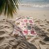1PC Western Pink Cowgirl Boot Beach Towel Oversized Country Music Rodeo Design Summer Pool Travel Gift for Her