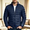 Men's Trendy Casual Color Stand Collar Cotton Padded Jacket for Everyday Wear