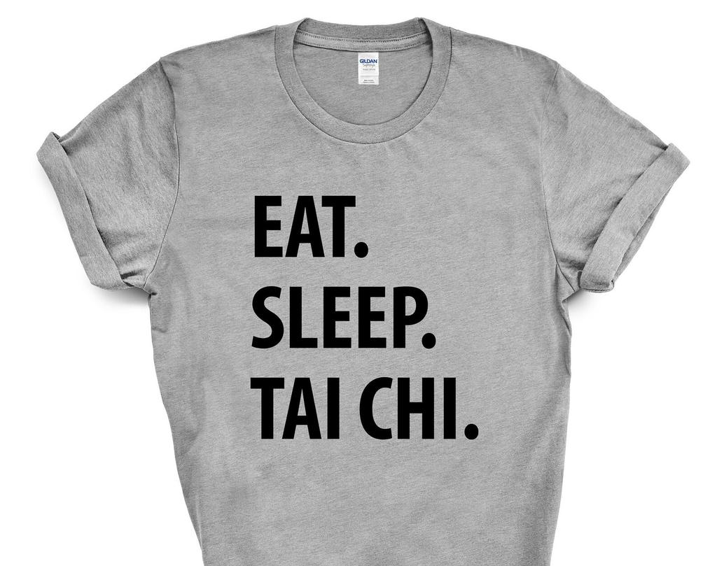 Eat Sleep Tai Chi T-Shirt: Soft Cotton Blend 1279