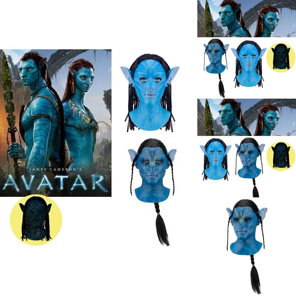 Luminous Avatar Headgear Halloween Mask Perfect For Cosplay And Carnivals