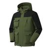 Waterproof Multi-bag Men's Jacket Trendy Casual Hooded Jacket Boys Functional Outdoor Tooling Sports Jacket