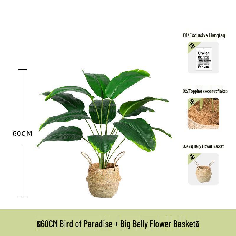 Luxurious Bionic Bird of Paradise: Large Artificial Indoor Floor Plant Decoration