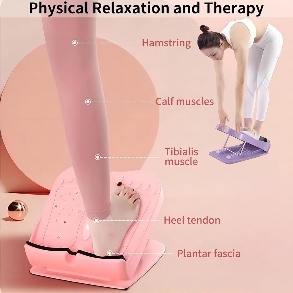 Slant Board,Calf Stretcher and Foot Incline Board with Massage Magnet,9 Levels Adjustable Stretch Board for Heel,Hamstring,Achilles,Leg