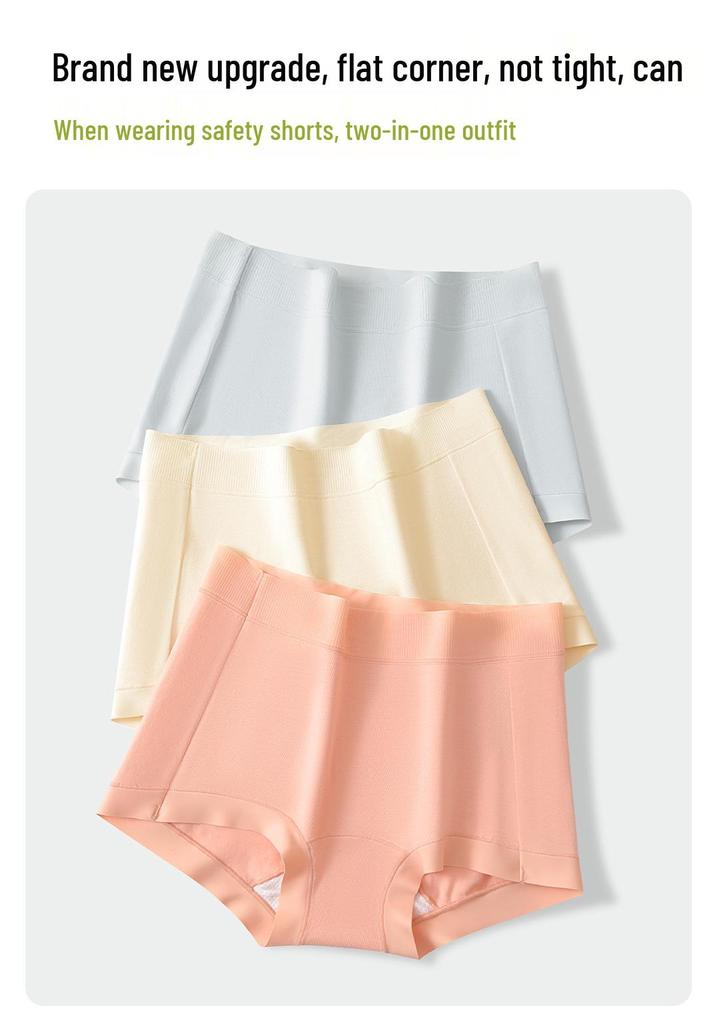 Mid-Waist Women's Antibacterial Cotton Boxer Briefs - Breathable, Anti-Pinch, Class A Quality