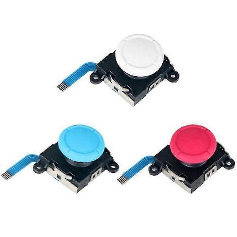 10 Pcs 3D Analog Joystick Switch Lite Joycon Controller White