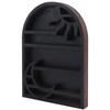 A34R Wood Storage Shelf - Stylish And Practical Wall Shelf, Crescent Sun And Moon Crystal Shelf
