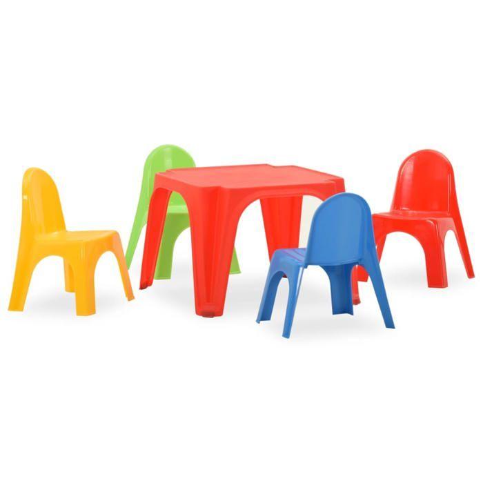 VidaXL Ensemble de Table et Chaises pour Enfants Mobilier Ensemble de Meubles Chambre d'Enfants Garçons Filles Maison 316178