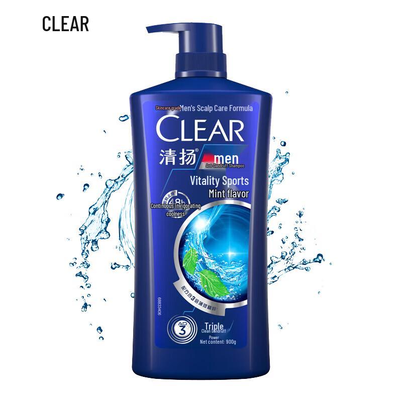 Clear Anti-Dandruff Shampoo, Active Sport Mint