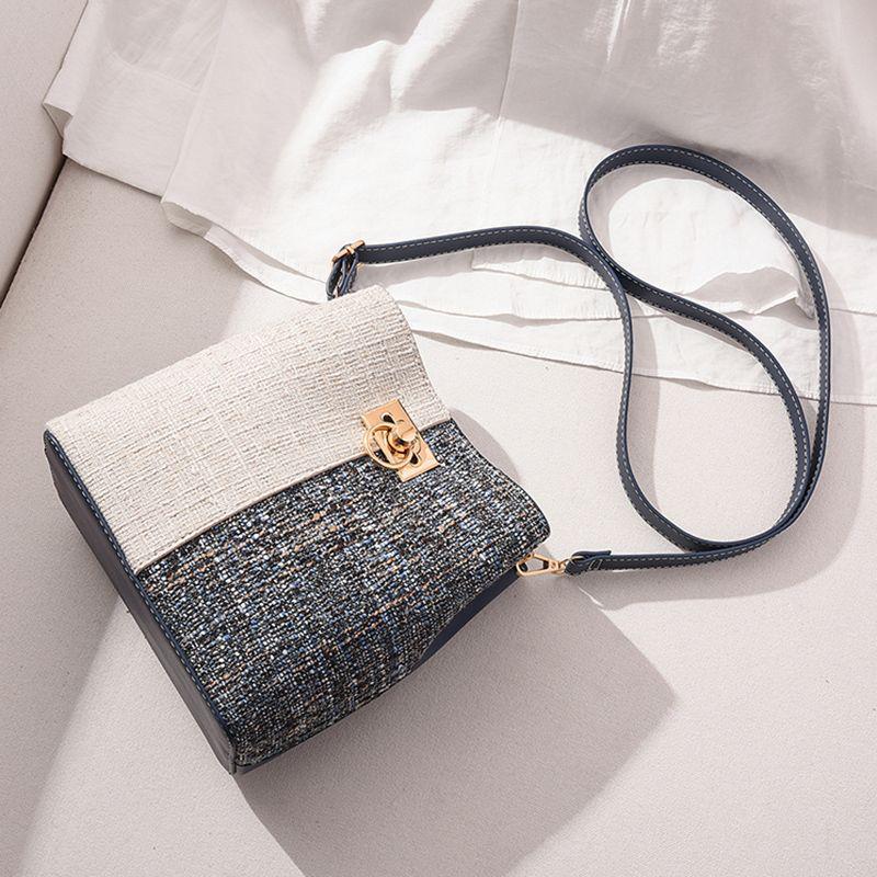 Женская модная твидовая сумка-ведро - 2025 Стиль кроссбоди и на плечо