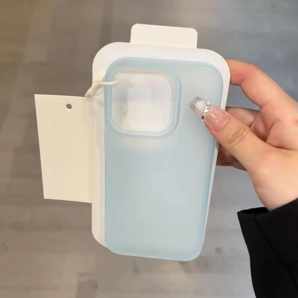 Respiro di Ghiaccio Fantasma Opaco Foro Grande Applicabile Custodia per Telefono IPhone 16PRO Apple 14 Semplice Coppia 15 Custodia Protettiva