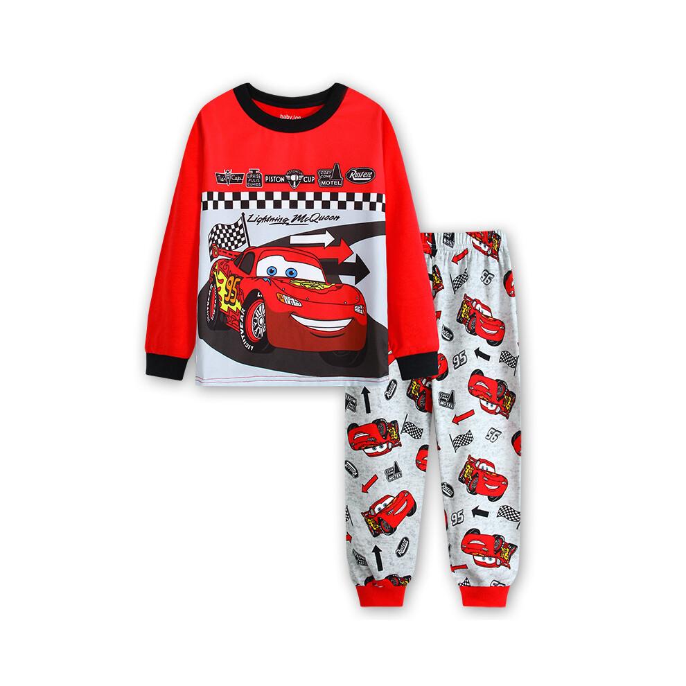 Spring Autumn Children's Clothing Sets Boys 95 Cars McQueen Cartoon Sleepwear Clothes