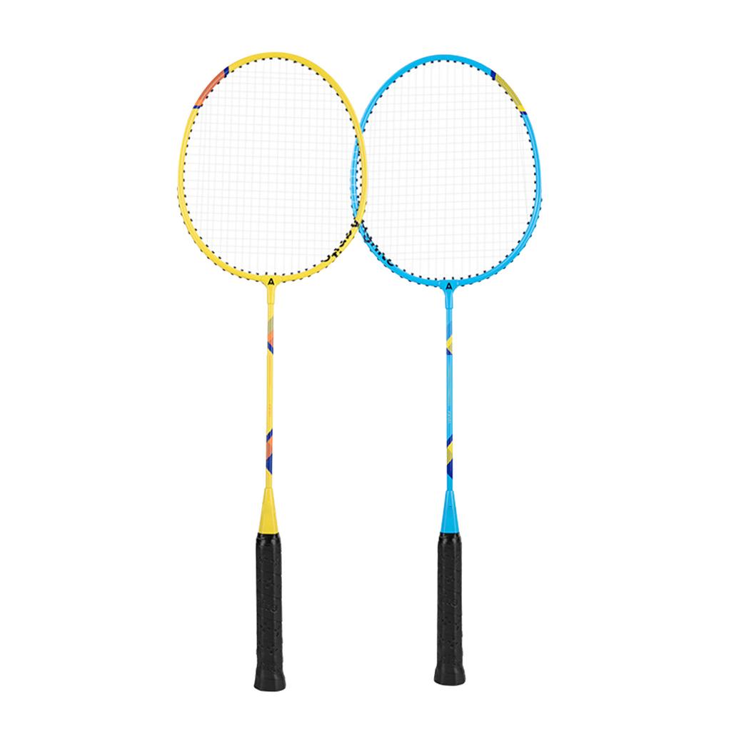 1Pair Professional Double Badminton Racquet Set Light Weight Shuttlecocks Racquet for Outdoor Backyard Games Enduring