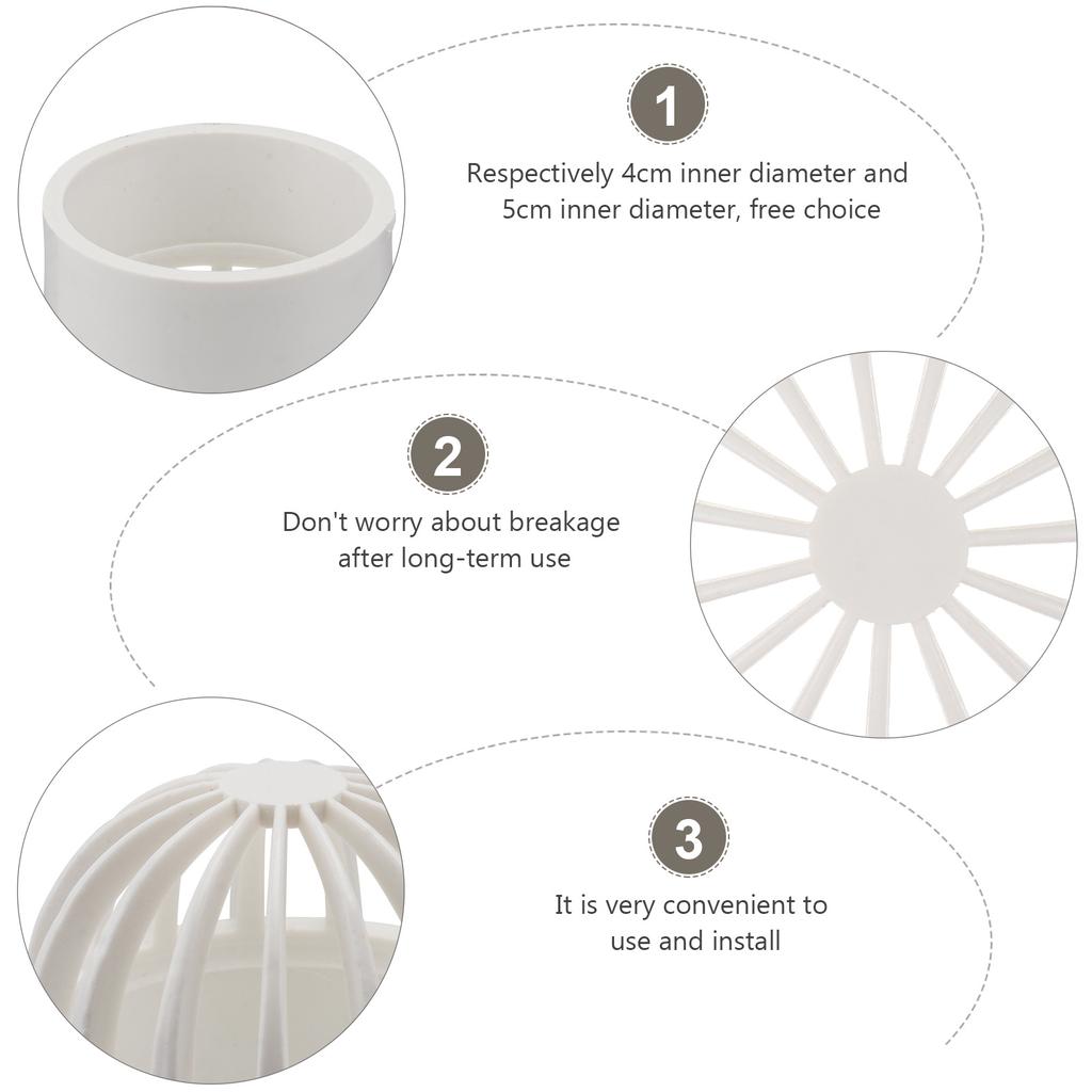 2pcs Aquarium Pvc Permeable Cover Fish Tank Filter Screen For Fishpond Seafood Pond Plastic Water Accessories Pet Supplies