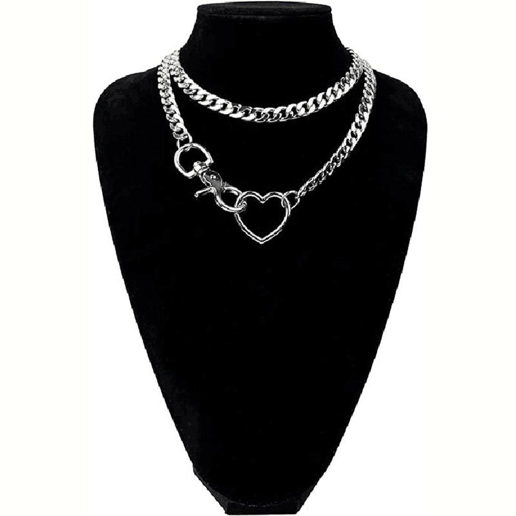 Chic Multi Layer Cuban Chain Necklace Versatile Y Designs Necklace Multi Layer Cuban Chains for Edgy Streetwear Look