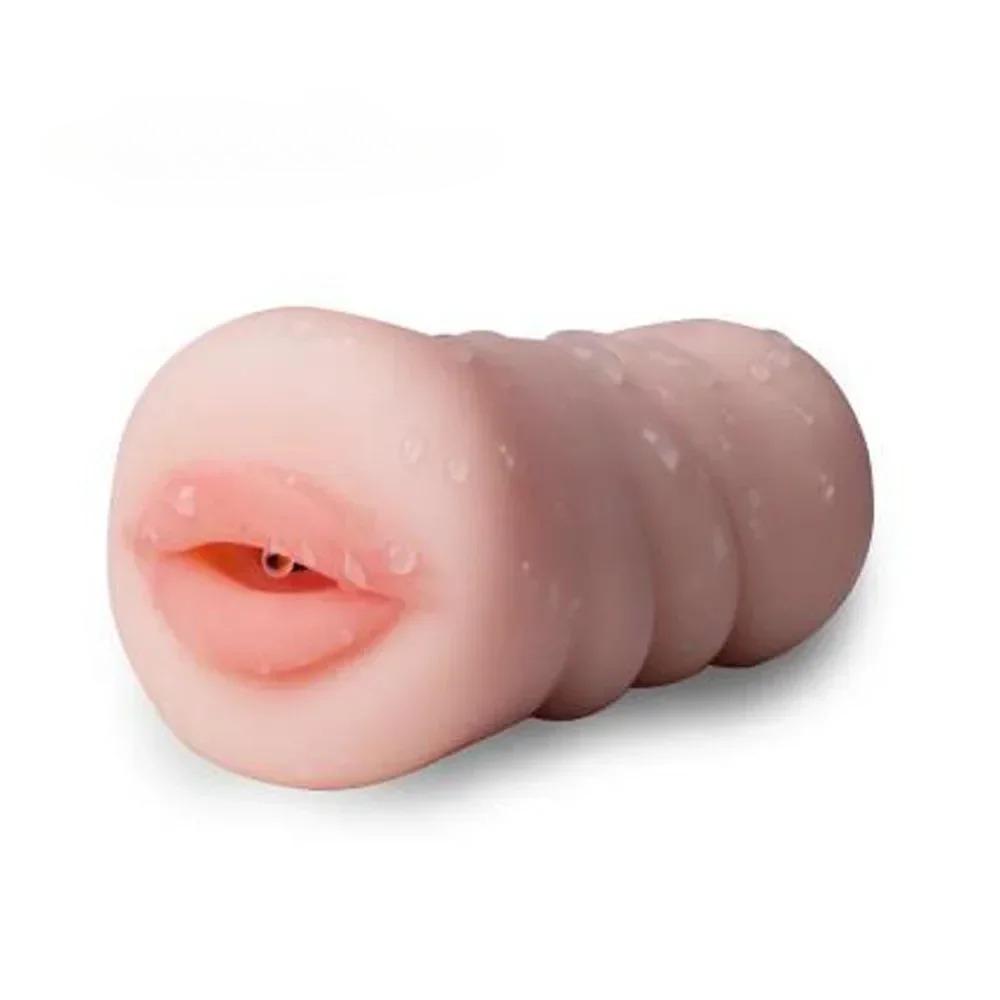 Male Masturbation Cup - Realistic 3D Lips TPE Experience, 18+ Aircraft Cup, Adult Sex Toy for Men