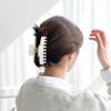 Handmade Elegant Gray Acetate Hair Claw Clip For Women Perfect For Bun Hairstyles